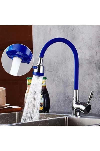 Beruflic Energy Saving Kubar Faucet Pipe with Movable Head and Head Blue