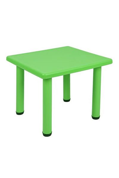 rexa Square Shaped Plastic Activity Table With Metal Legs Adjustable Height For Children