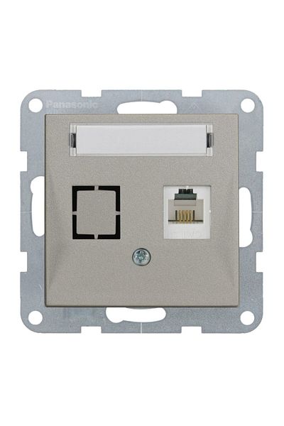 PANASONIC Mecanism Socket CAT5e with Label Karre Plus 55 Bronze