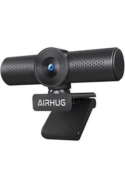 AIRHUG 11 Webcam with Noise Canceling Microphones, Privacy Cover, 2K Resolution