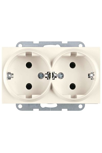PANASONIC Mecanism Priza Schuko Dubla Karre Plus 55 Bej