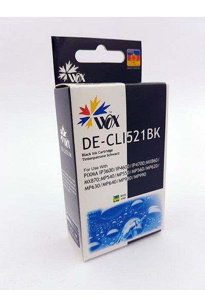 Canon Cartuș Cerneală Compatibil Wox Negru CLI-521BK