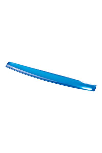 Fellowes Blue Crystal Gel Keyboard and Wrist Support, Ergonomic Design, Non‑Slip Base, Easy‑Clean