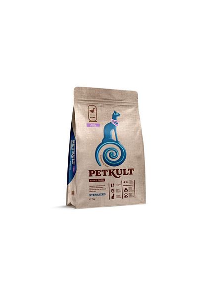 PetKult Adult Care Sterilized Duck Dry Food For Sterilized Cats 7kg