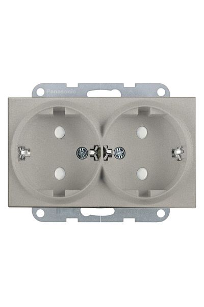PANASONIC MECANISM PRIZA SCHUKO DUBLA PROT. COP. KARRE PLUS 55 BRONZ