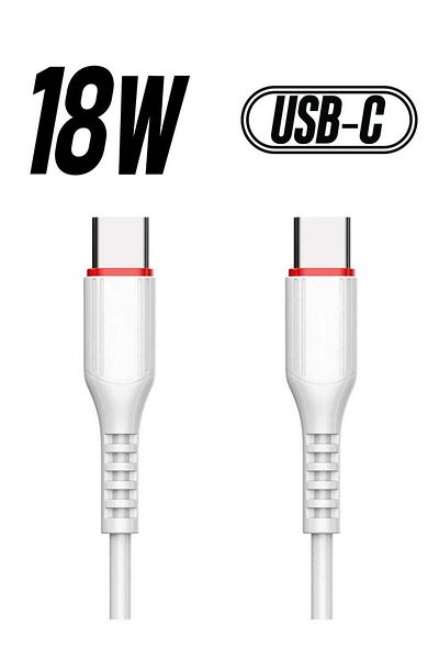 JELLICO MT10 Type C To C Charging Cable White