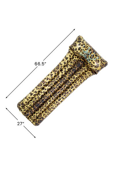 rexa Inflatable Leopard Print Pool Mattress Float 169 x 69 x 25cm