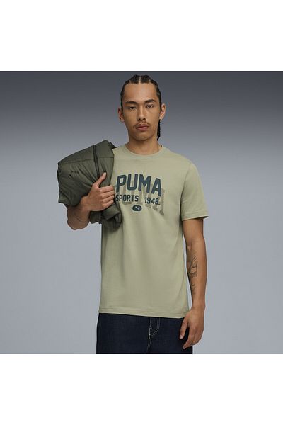 Puma Γραφικό μπλουζάκι Varsity για άνδρες