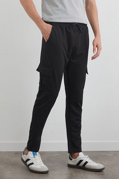 Fulla Moda Φούτερ με ελαστική μέση με τσέπες Cargo