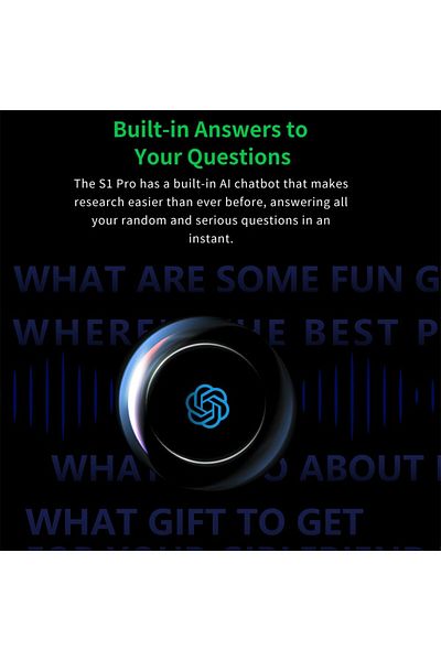 Black Shark Black Shark S1 Pro Smartwatch Support Chat GPT (Black)