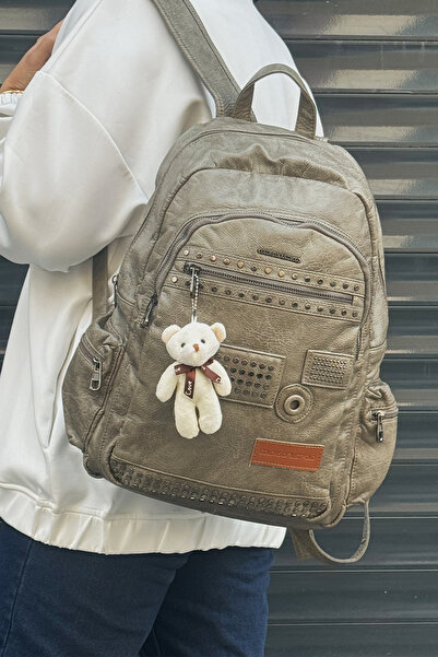 Just Polo Imported Washable Leather Backpack and School Bag