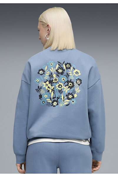 Puma Dámska mikina Essentials Nature 2.0 Oversized Crew