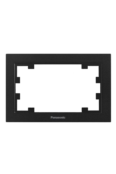 PANASONIC Double Socket Frame Karre Plus 55 Black