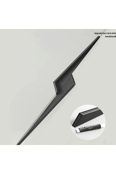 LUXXO Black Matte Furniture Handle Abiate 300 mm (30 cm), Aluminum, with Mounting Screws