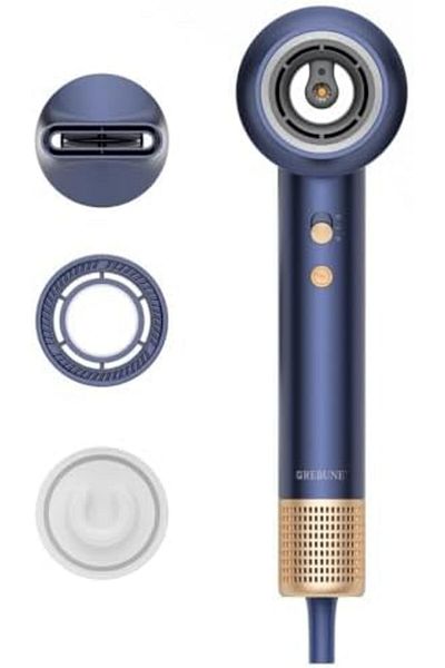 rebune High-Speed BLDC Motor Ionic Perfume Dryer, Smart Temperature Sensor, 1400W, Aroma Disc (Blue)