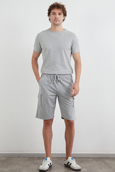 Fulla Moda Beli Bağlamalı Kargo Cepli Şort