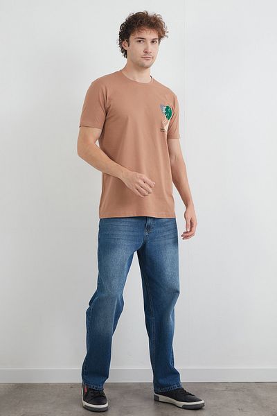 Fulla Moda Κεντημένο T-Shirt με λαιμόκοψη