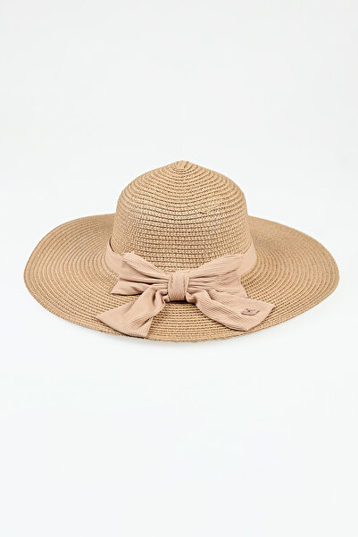 Fulla Moda Straw Hat with Ribbon