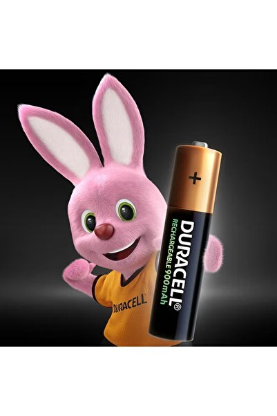 rexa مجموعة من 4 بطاريات AAA طويلة الأمد وقابلة لإعادة الشحن بسعة 900 مللي أم...