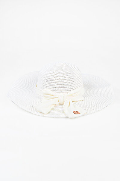 Fulla Moda Straw Hat with Ribbon