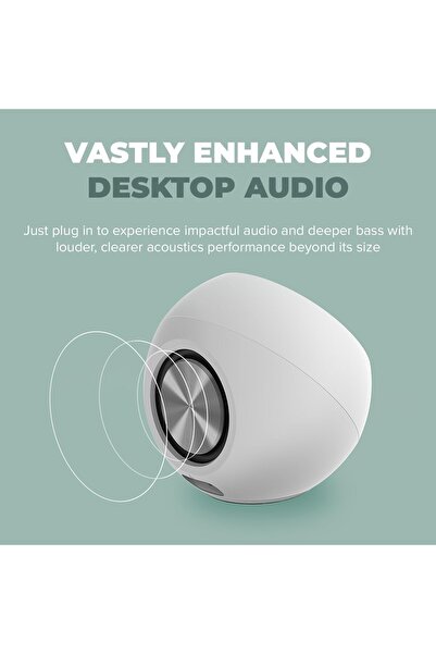 CREATIVE Pebble Pro 2.0 USB-C Speakers with Bluetooth 5.3 & RGB (White)