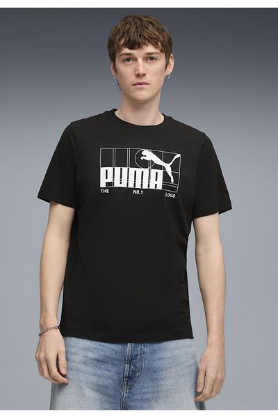 Puma Γραφικό Νο.1 Λογότυπο Ανδρικό Μπλουζάκι