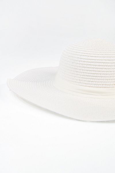Fulla Moda Pălărie de paie cu panglică