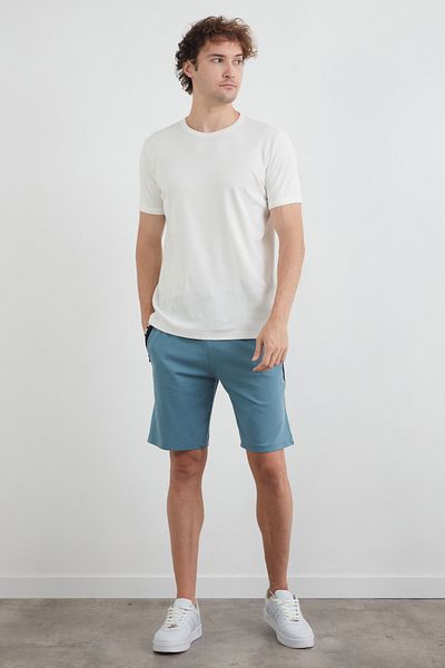 Fulla Moda Σορτς με φερμουάρ τσέπης με εκτύπωση κειμένου