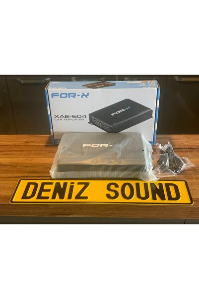 Deniz Sound Garage XAE-604 BAS KONTROLLÜ OTO AMFİ 4 OHM 4X60 RMS 2 OHM 4X100 RMS