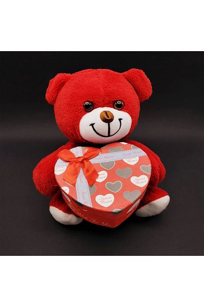 roztomily Red Heart Boxed Bear