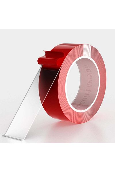 HOMINA H Double-sided adhesive tape roll HOMINA H, red, foam/acrylic, 1cm x 3 m