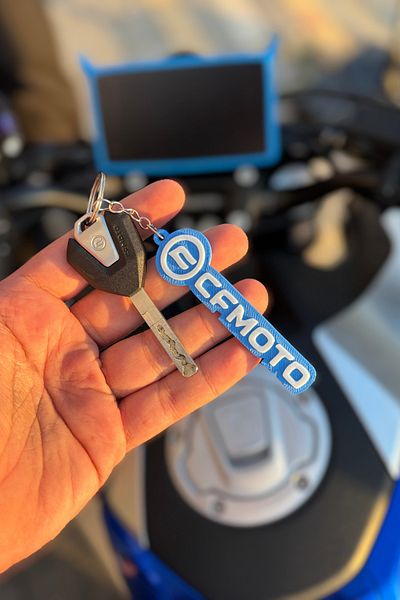 Banxtre Blue-White Color Keychain for Cfmoto Group