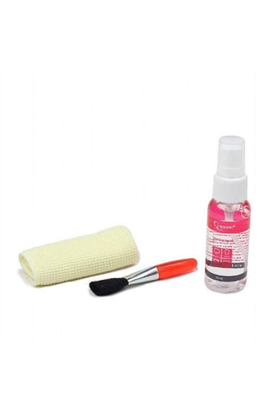 Gembird Kit Curățare LCD 3-în-1, Spray & Perie