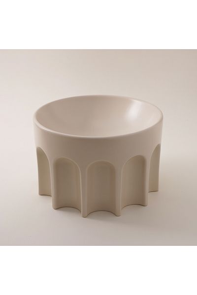 LA MESA porcelain serving big bowl Taibah collection L, cream 25*16.25cm