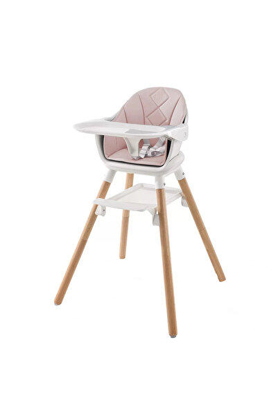 Little Mom Scaun de masa Little Mom 2in1 Wooden Pink