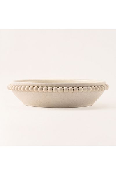 LA MESA Selah beige stoneware plate 34*34*7 cm