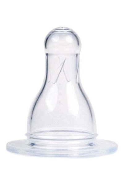 Canpol babies حلمة سيليكون متوسطة الحجم دائرية الشكل لزجاجة ذات عنق ضيق، قطعتان