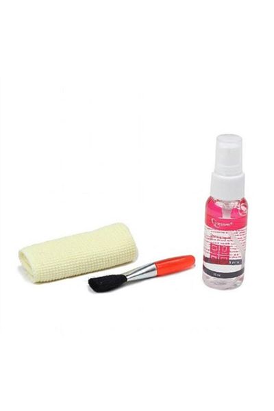 Gembird Kit Curățare LCD 3-în-1, Spray & Perie