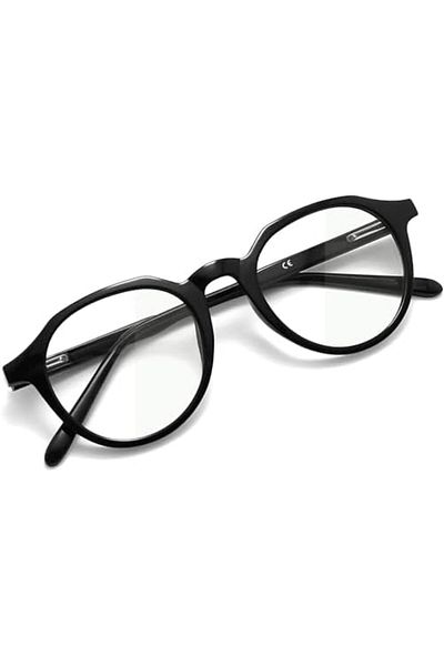 Joopin Blue Light Glasses for Men Women, Round Clear Lens Blue Light Blocking Glasses Anti Eye Strai