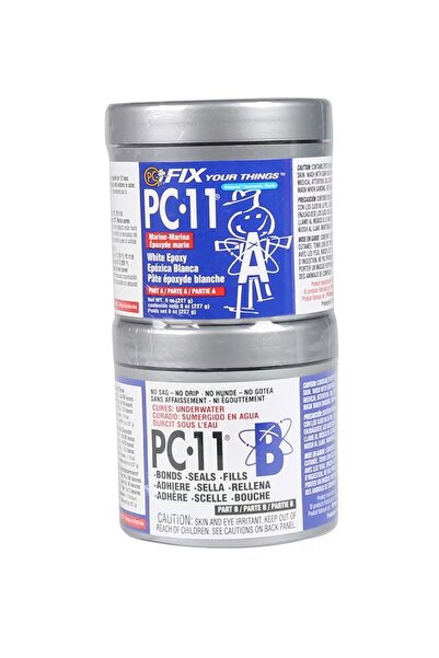 PC معجون إيبوكسي بحري متعدد الأغراض مقاوم للماء باللون الأبيض