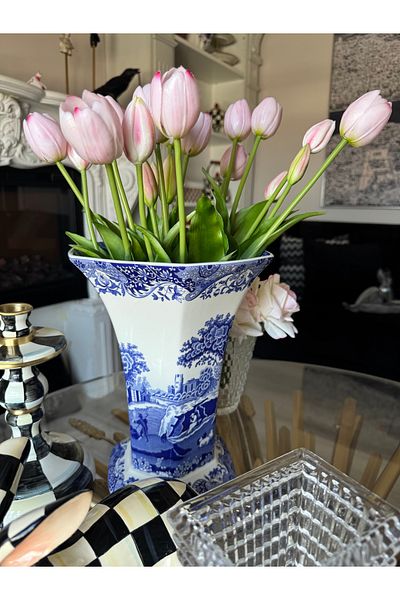 Hatice sakallı design Ισλαμική υφή 5 τεμαχίων τουλίπας μπουκέτο 5 κλαδιών τουλίπας (ανοιχτό ροζ)