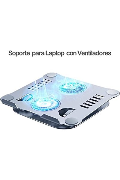 Yuwell حامل كمبيوتر محمول YU WELL مع مروحة تبريد V4، ووسادة تبريد للكمبيوتر المحمول، وحامل كمبيوتر محمول قابل لتعديل الارتفاع