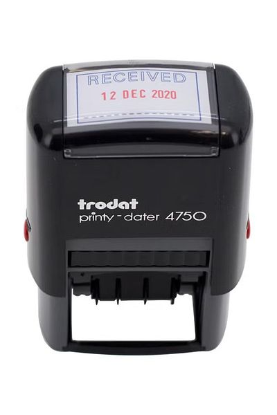 rexa Printy 4750 Self-Inking Received Stamp – Gregorian Dater – Grey
