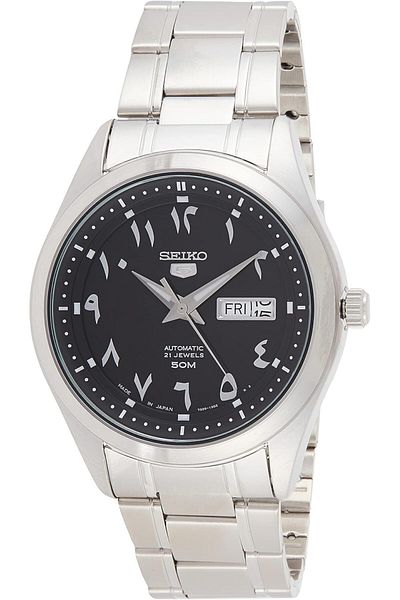 Seiko 5 Automatic Black Arabic Dial Men's Watch SNKP21J1