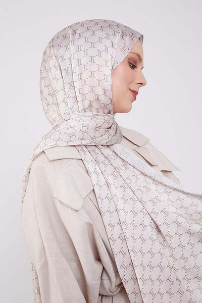 Levidor Cream Double Color Brand Shawl