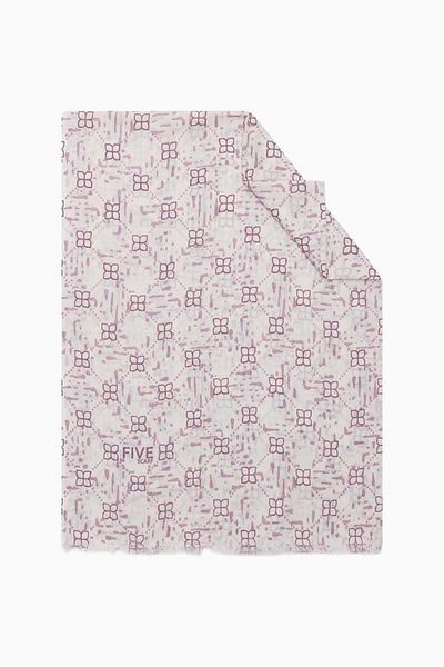Levidor Magenta Relax Leaf Shawl
