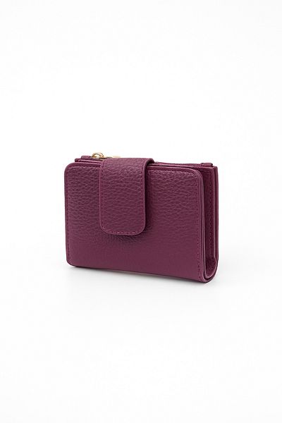 UCCELLO Women's Zippered Card Holder Wallet - Leather Look, Coin Compartment
