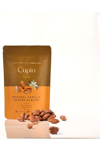 Cupio Snacks Original Vanilla Almond with Sesame 125gm