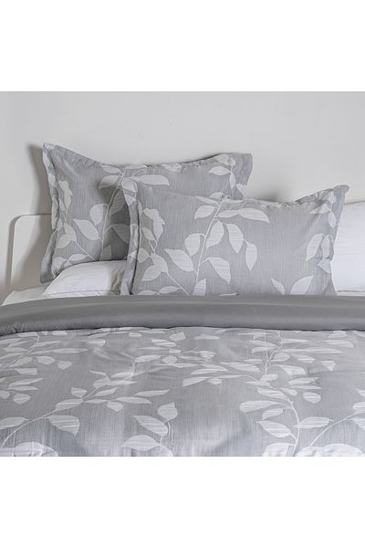 Cottage 3pcs jacquard king comforter set 220*240cm, grey