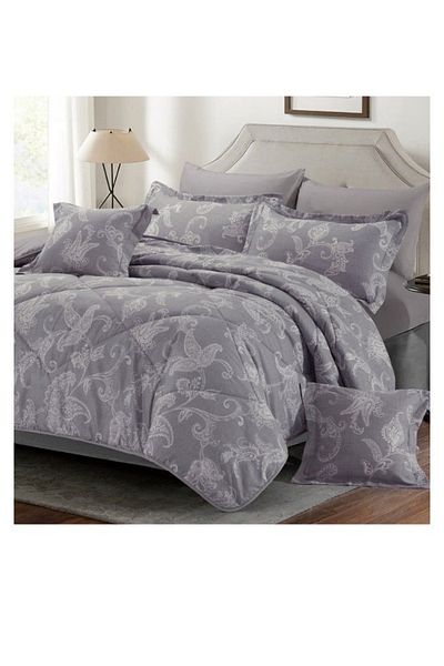 smart home Double-sided duvet set, 8-piece duvet, size 240x260 cm, filling (350 g/m²), microfiber